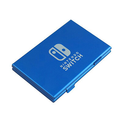 Nintendo Switch ゲームカード 収納ケース 6in1アルミケース 青【メール便のみ送料無料】NS ニンテンドースイッチ耐摩耗性と耐久性ゲームカードホルダー※代引き ニッセン後払いできません