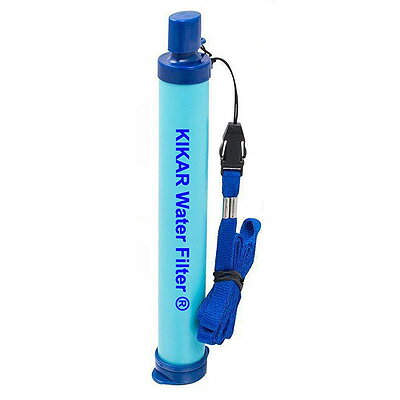 KIKAR ポータブル 浄水器 浄水ストロー【送料無料】携帯型浄水 携帯型浄水器 防災グッズ 災害時 サバイ..