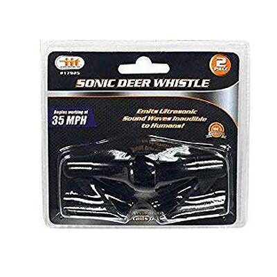 鹿避け笛 鹿笛 Sonic Deer Whistle 2Piece【黒】【定形外郵便のみ送料無料】鹿よけソニックディアホイッスル2個セット 動物と衝突防止 鹿との衝突事故のリスクを低減説明書なし 簡単に取り付け…