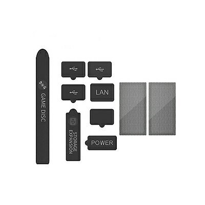 X-box シリーズX メッシュ ネット ダスト フィルター ＆ キャップ セット 【 タイプC 】 ブラック 防塵ネット 保護メッシュネット X-box ダストフィルター シリコンフィルター 【定形外郵便のみ送料無料】 防塵カバー 防塵 防カバー 説明書無しのサムネイル