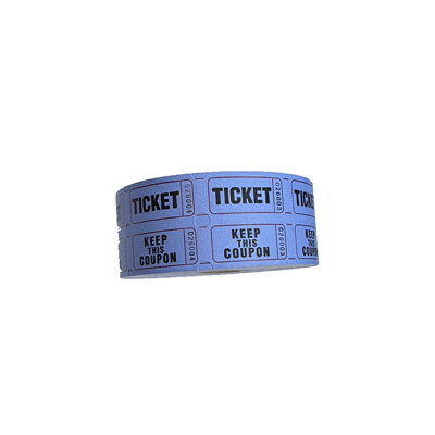 DRINK TICKET ドリンクチケット ダブル 1000 ブルー 【訳あり：やぶれ】Consecutively Numbered Double Ticket Roll blue 1000 Tickets Roll【定形外郵便のみ送料無料】並行輸入品 連続して番号が付けられたダブルチケットロール。1000チケット