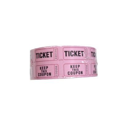 DRINK TICKET ドリンクチケット ダブル 1000 ピンク 【訳あり：やぶれ】Consecutively Numbered Double Ticket Roll pink 1000 Tickets Roll【定形外郵便のみ送料無料】並行輸入品 連続して番号が付けられたダブルチケットロール。1000チケット