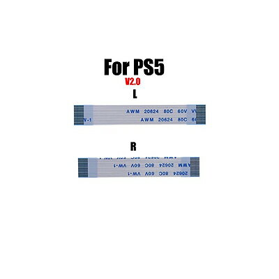 PS5 2.0 ケーブルセット LR 2本 セットフレックス リボンケーブル (ケーブルのみ) 16ピン【定形外郵便のみ送料無料】修理ハンドルボタンボードケーブル フレックスリボンケーブルコントローラ 修理部品 修復ツールドライバーは付属しません。説明書無し