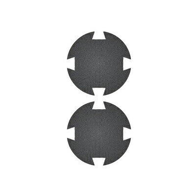 PS5 メッシュ ネット ダスト フィルター <タイプB 2枚 セット> ダストカバータイプB ブラック 切り込みあり 丸型防塵ネット 保護メッシュネット  【定形外郵便のみ送料無料】 防塵カバー 防塵 防カバー 説明書無し※箱無し 簡易包装