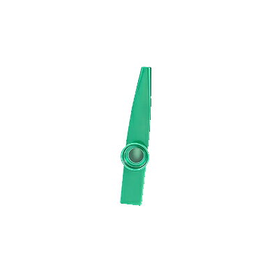 カズー 初心者 練習 用 膜鳴楽器 kazoo グリーン カーニバルホイッスル 【 訳あり ：塗料ハゲ キズ】 金属製 軽量 耐…