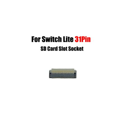 Nintendo Switch lite SDカード スロット ソケット ラッチ 1個＜31pin＞ fpcコネクタ 修理 交換 NS 交換部品 修理部品 修復ツール 【定形外郵便のみ送料無料】修理ニンテンドースイッチ 任天堂 ドライバーは付属しません。説明書無し