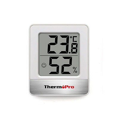 デジタル湿度計 ThermoPro TP-49 TP49 ＜ホワイト＞【メール便のみ送料無料】マグネット付き　置き式付健康管理 熱中…