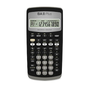 Texas Instruments BA II PLUS ブラック BA 2 PLUS(※輸入品のため、電池別売)【定形外郵便のみ送料無料】金融電卓 計算ツール 電卓 10桁LCDディスプレイ 並行輸入品※代引き・ニッセン後払いできません