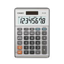 CASIO MS-80B グレー 電卓 大型8桁ディスプレイバッテリーバックアップ付き ソーラー プラスStandard Function Desktop Ca...