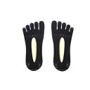 5本指 足指 カバーソックス 浅履き 22〜24cm 【ブラック】編み模様 レディース フットカバー パンプスインスニーカー ぺたんこ靴 重ね履き五本指 5本指...