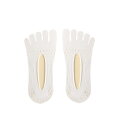 5本指 足指 カバーソックス 浅履き 22〜24cm 【ホワイト】編み模様 レディース フットカバー パンプスインスニーカー ぺたんこ靴 重ね履き五本指 5本指...