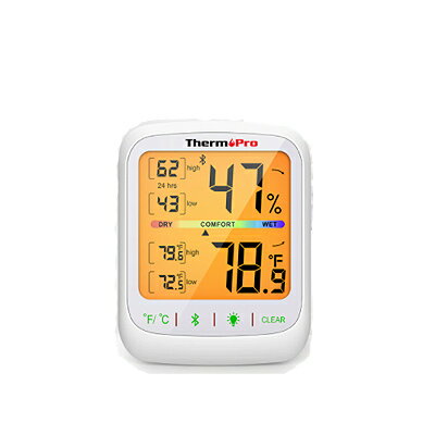 デジタル 湿度計 湿度計 TP359 TP-359 ThermoPro bluetooth 互換機能 アプリで確認【送料無料】【訳あり：箱壊れ 英…