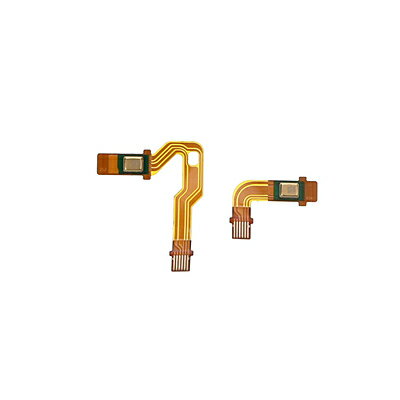PS5 ＜導電性ケーブル＞ マイク用 ＜ショート V1.0+ ロングV1.0＞ ゴールド ペア セット フレックスリボンケーブル 交換部品コントローラ用 キーパッド 【定形外郵便のみ送料無料】ケーブルフィルムドライバーは付属無し 説明書無し