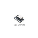 マイクロ USB Type C【メス】コネクター 変換 基板 5pin Micro USB Type-C femaleプラグ メスソケット コネクター 【メール...