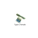 マイクロ USB Type C【メス】コネクター 変換 基板JRC-BCCB Micro USB Type-C femaleプラグ メスソケット コネクター 【...