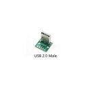 USB 2.0 【オス】コネクター 変換基板5穴 USB B maleプラグ オスソケット コネクター 【メール便のみ送料無料】 修理 説明書無し 箱無し ※代引き・ニッセン後払いできません(2)