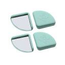 机エッジ 保護カバー 4個セット ブルー コーナーガード シリコーンプロテクター 【メール便のみ送料無料】【訳あり:パッケージ無し】簡単取り付け 机や家具の角に貼り付け ※海外品のため粘着力弱いです。