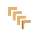 机エッジ 保護カバー ブラウン Lタイプ 4個セット コーナーガード シリコーンプロテクター【メール便のみ送料無料】【訳あり:パッケージ無し】簡単取り付け 机や家具の角に貼り付け※海外品のため粘着力弱いです。