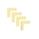 机エッジ 保護カバー イエロー Lタイプ 4個セット コーナーガード シリコーンプロテクター【メール便のみ送料無料】【訳あり:パッケージ無し】簡単取り付け 机や家具の角に貼り付け※海外品のため粘着力弱いです。