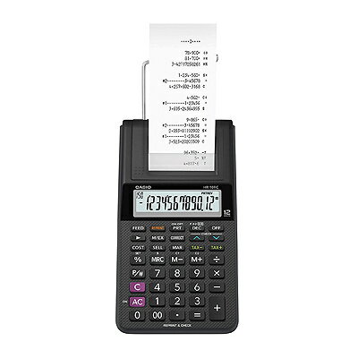 CASIO HR-10RC 印刷電卓 ブラック カシオ (※輸入品のため、電池別売)印刷計算機 HR10RC【送料無料】 ※箱壊れ12桁ディスプレイ Casio HR-10RC Desktop Printing Calculator※配送先、沖縄・九州・北海道・離島のご注文はお受けできません