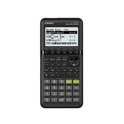 CASIO FX-9750GIII ブラック (※輸入品のため、電池別売)カシオ FX-9750G GIII-WE バッテリ駆動 USB接続 電卓 グラフ電卓 大型ディスプレイ【定形外郵便のみ送料無料】※電池別売りGraphing Calculator並行輸入品