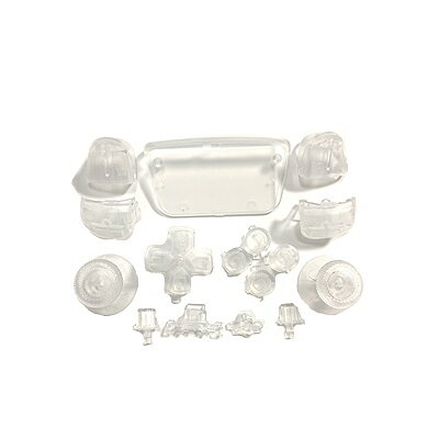 PS5 用 カスタム Mod キット 交換用ボタン クリア 無地【メール便のみ送料無料】ドライバー無し・説明書無し Playstation 5 コントローラー用...