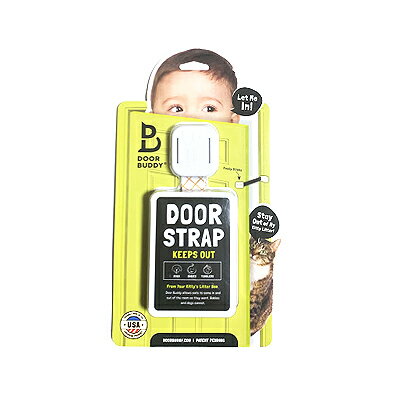 Door Buddy Strap ドアストラップ キャラメル 【定形外郵便のみ送料無料】ペットの通り道 猫 犬 ドアの開口幅を調整 調節可能なドアストラップ小型のペット用 工具、穴あけ不要 ※ドアが閉まるのを防ぐことはできません英語表記のみ【訳あり箱壊れ】