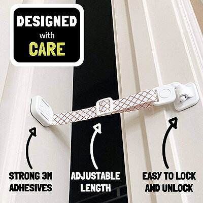 Door Buddy Strap ドアストラップ キャラメル 【定形外郵便のみ送料無料】ペットの通り道 猫 犬 ドアの開口幅を調整 調節可能なドアストラップ小型のペット用　工具、穴あけ不要 ※ドアが閉まるのを防ぐことはできません英語表記のみ【訳あり箱壊れ】