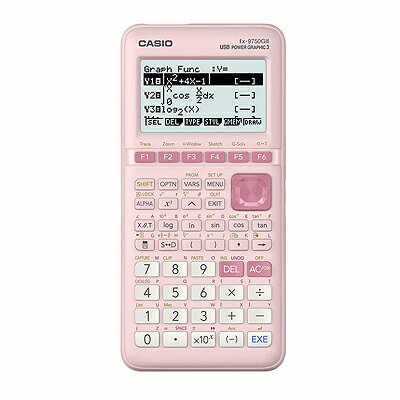 CASIO FX-9750GIII ピンク FX-9750GIII-PK【定形外郵便のみ送料無料】 USB接続 電卓 グラフ電卓 大型ディスプレイ※電池別売りGraphing Calculator並行輸入品