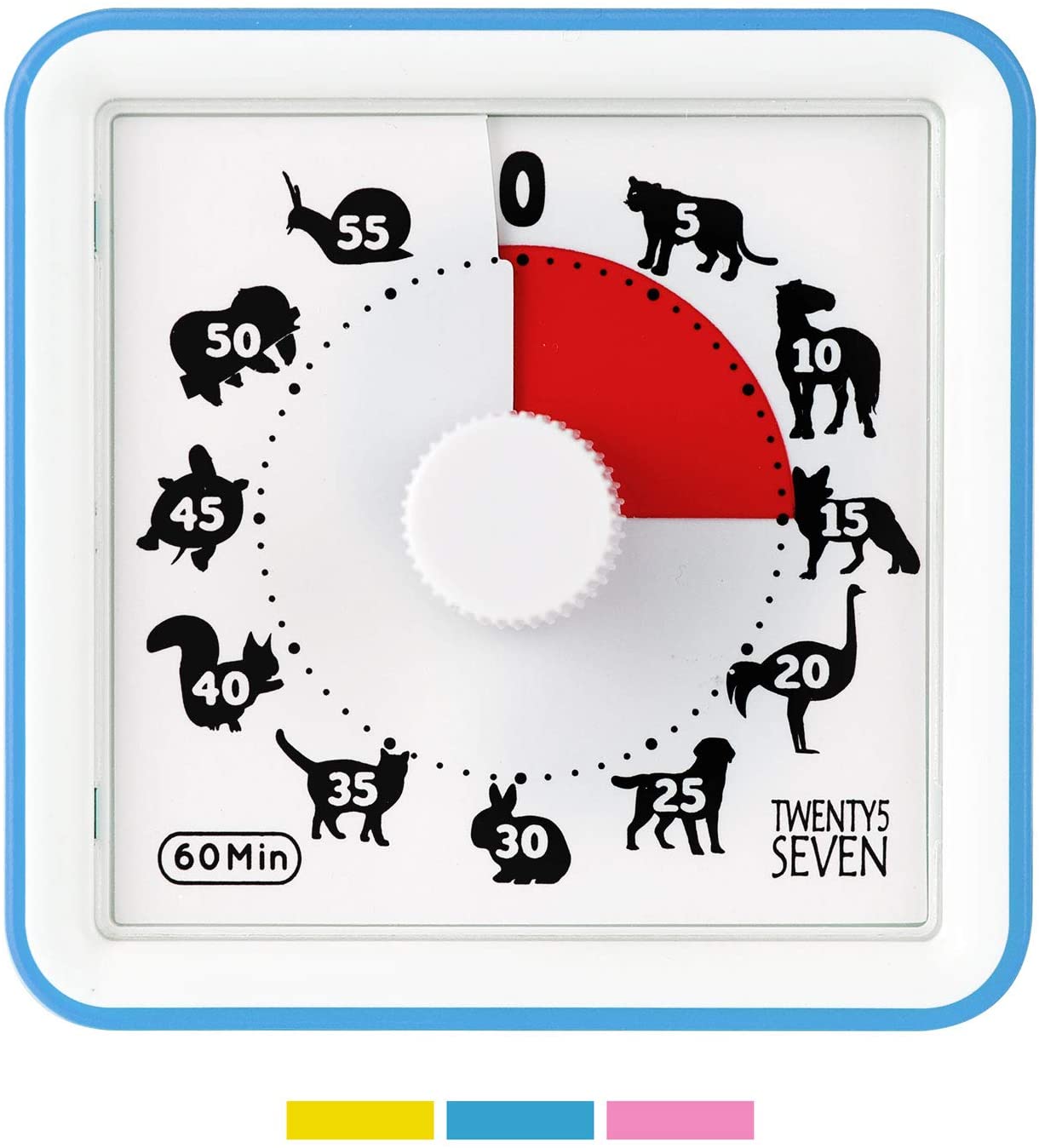 TWENTY5SEVEN カウントダウンタイマー 60分 スカイブルー 3インチ カウントダウンクロック 卓上【定形..