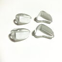 シリコーンプロテクター 机エッジ保護カバー 角なし型 クリア 4個セット【定形外郵便のみ送料無料】【訳あり:パッケージ無し】簡単取り付け 机や家具の角に貼り付け ※海外品のため粘着力弱いです。