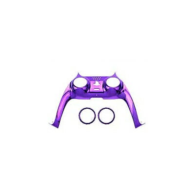 PS5 コントローラー カスタマイズ クロームパープル ( メタリック )【 訳あり:リング部分のメッキ塗装不備 】< リング フレーム セット>【定形外郵便の...