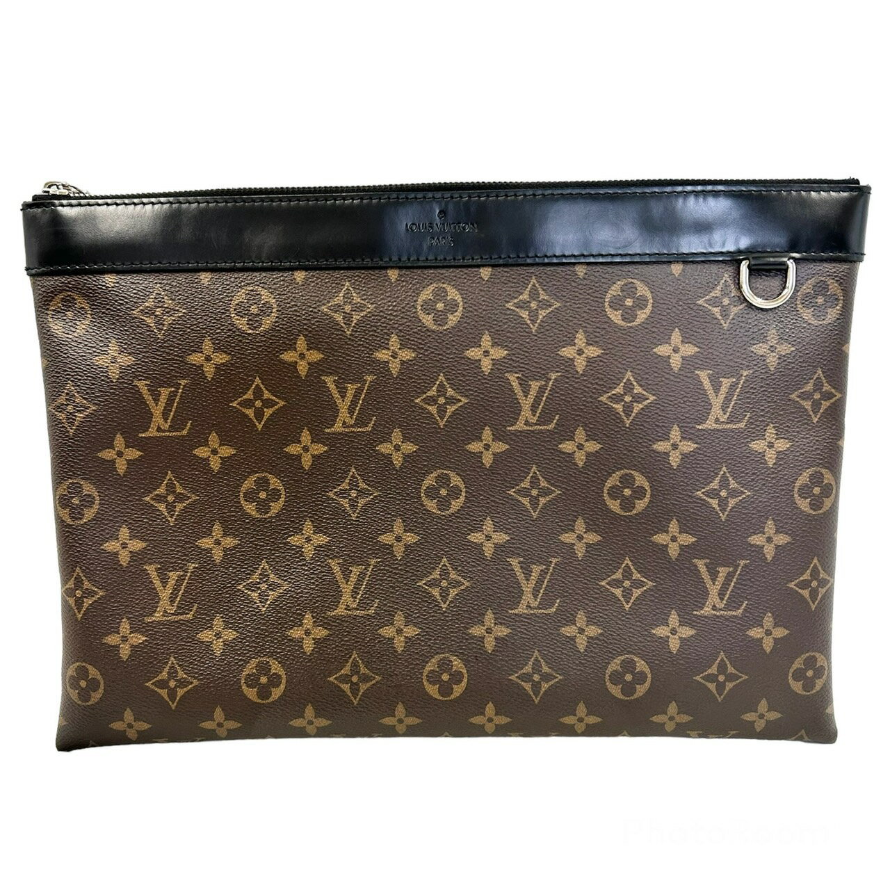 ルイヴィトン(Louis Vuitton) M69411 モノグラム マカサー ポシェット ディスカバリー クラッチバッグ メンズ (カラー：ブラウン/ブラック (金具シルバー)) 【Aランク】【中古】