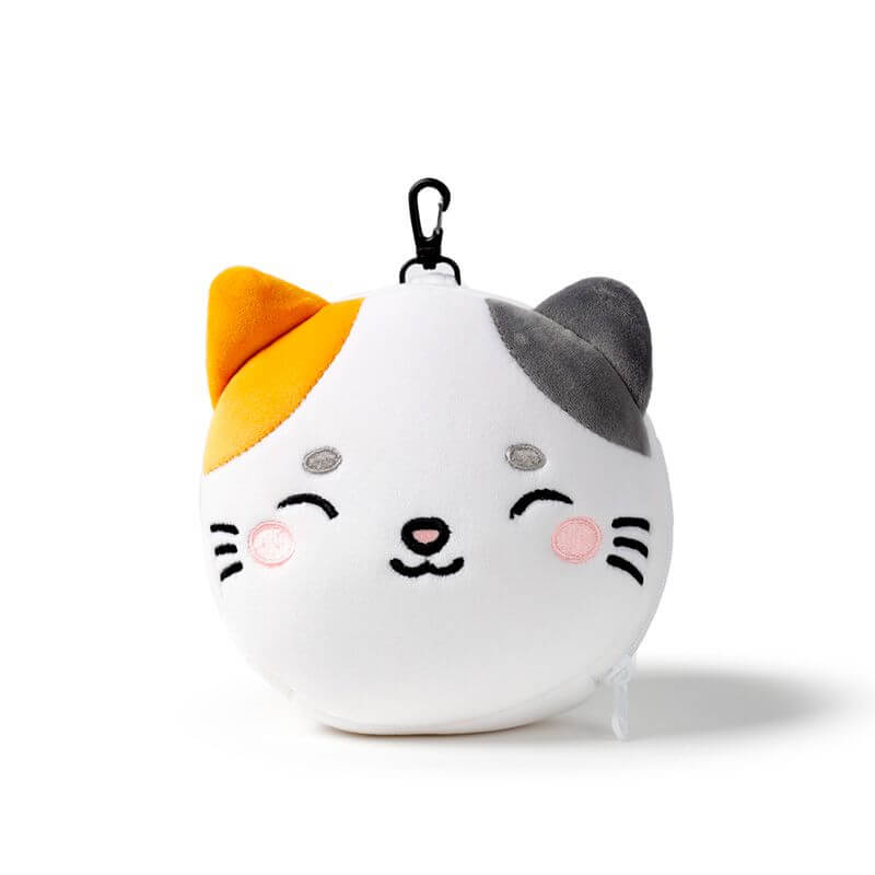 【Relaxeazzz】アイマスク付もちもちピロー 三毛猫のローラ 送料無料 快眠 枕 かわいい プレゼント 人..