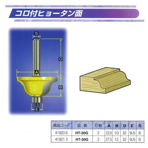 乐天商城 - 【送料無料！】ARDEN　トリマ・ルータービットコロ付ヒョウタン面　HT-20G鋭い切れ味で美しい仕上がり面！