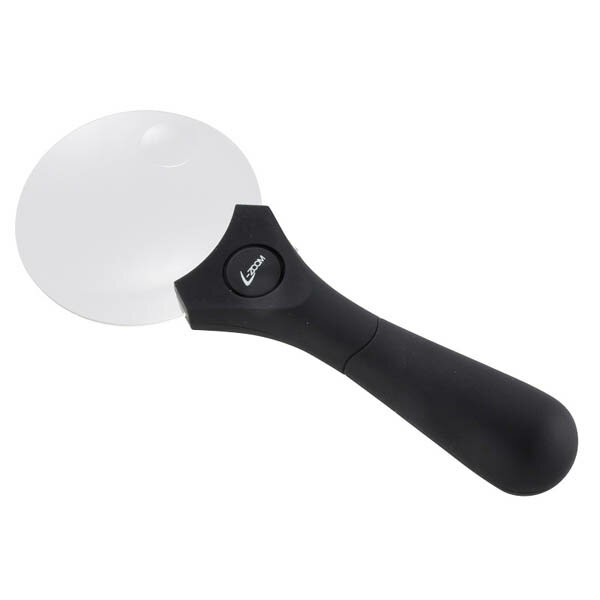 【送料無料！】オーム電機 エルズーム　ハンドルーペ90 LH-M10HL90フチがなく見やすいメインレンズ