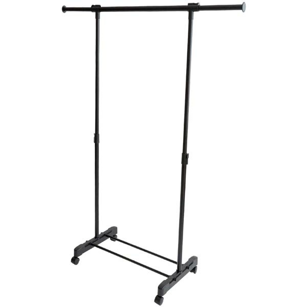 【送料無料！】LIFELEX 脚が抜けないパイプハンガー　左右・上下伸縮　シングルBK 14045-150スリムデザ..