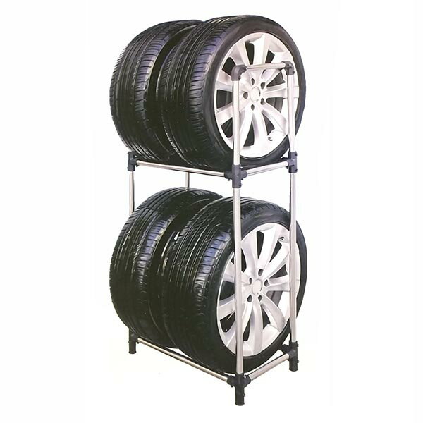 【送料無料！】LIFELEX タイヤラック　Mサイズ　普通自動車用 KG07-7229スタッドレスタイヤ・スペアタ..