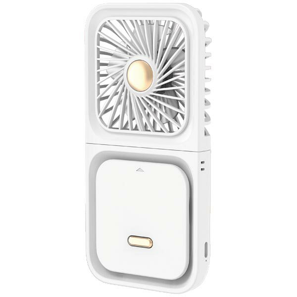 【送料無料！】ヒロ・コーポレーション 3WAYストラップ付き首掛けファン ホワイト HDL-3983手ぶらで涼..