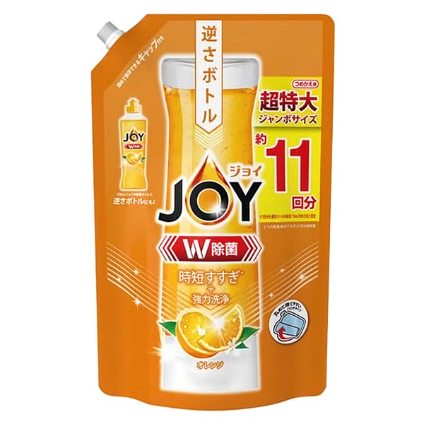 【送料無料！】P＆G 除菌ジョイ コンパクト オレンジ 詰替ジャンボ1425ml油汚れをサッと落す。