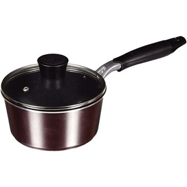 【送料無料!】 ライズ ブルーダイヤモンドコートIH対応ガラス蓋付片手鍋16cm HB-1233汚れやコゲがこびり付きにくく少量の油で調理できる