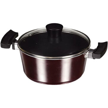 【送料無料!】 ライズ ブルーダイヤモンドコートIH対応ガラス蓋付両手鍋20cm HB-1235汚れやコゲがこびり付きにくく少量の油で調理できる