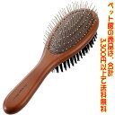 【ペット館】ドギーマンハヤシ 犬用 NSD 木製ブラッシング&整毛ブラシ M整毛ブラシとピンブラシの2way