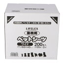 【送料無料!】LIFELEX 業務用ペットシーツワイド 200枚 素早く吸収、逆戻りを防止