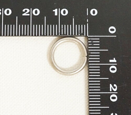 2×10mm リング 丸カン アンティークシルバー ASL (艶を抑えたシルバー色) 10個入り