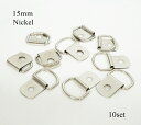 15mm 月カン付ビラカン ニッケル 10個セット