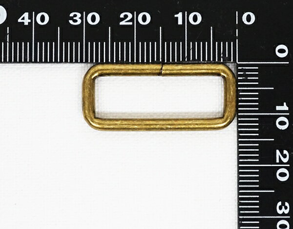25×8×2.6mm 角カン(小カン) ブラスアンティーク 4個セット