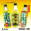 3つのサワーの素 飲み比べ6本セット 25度 500ml