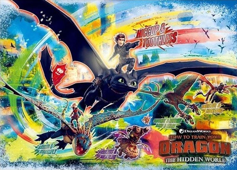 乐天商城 - 500ピースジグソーパズル ヒックとドラゴン ライダーズ&ドラゴン エポック社 06-113s (38×53cm)