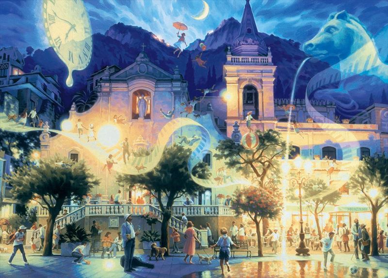 500ピースジグソーパズル 夢の解放（笹倉鉄平） エポック社 07-721 (38×53cm)のサムネイル